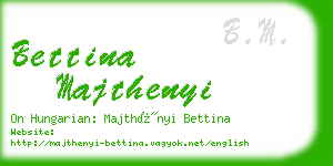 bettina majthenyi business card